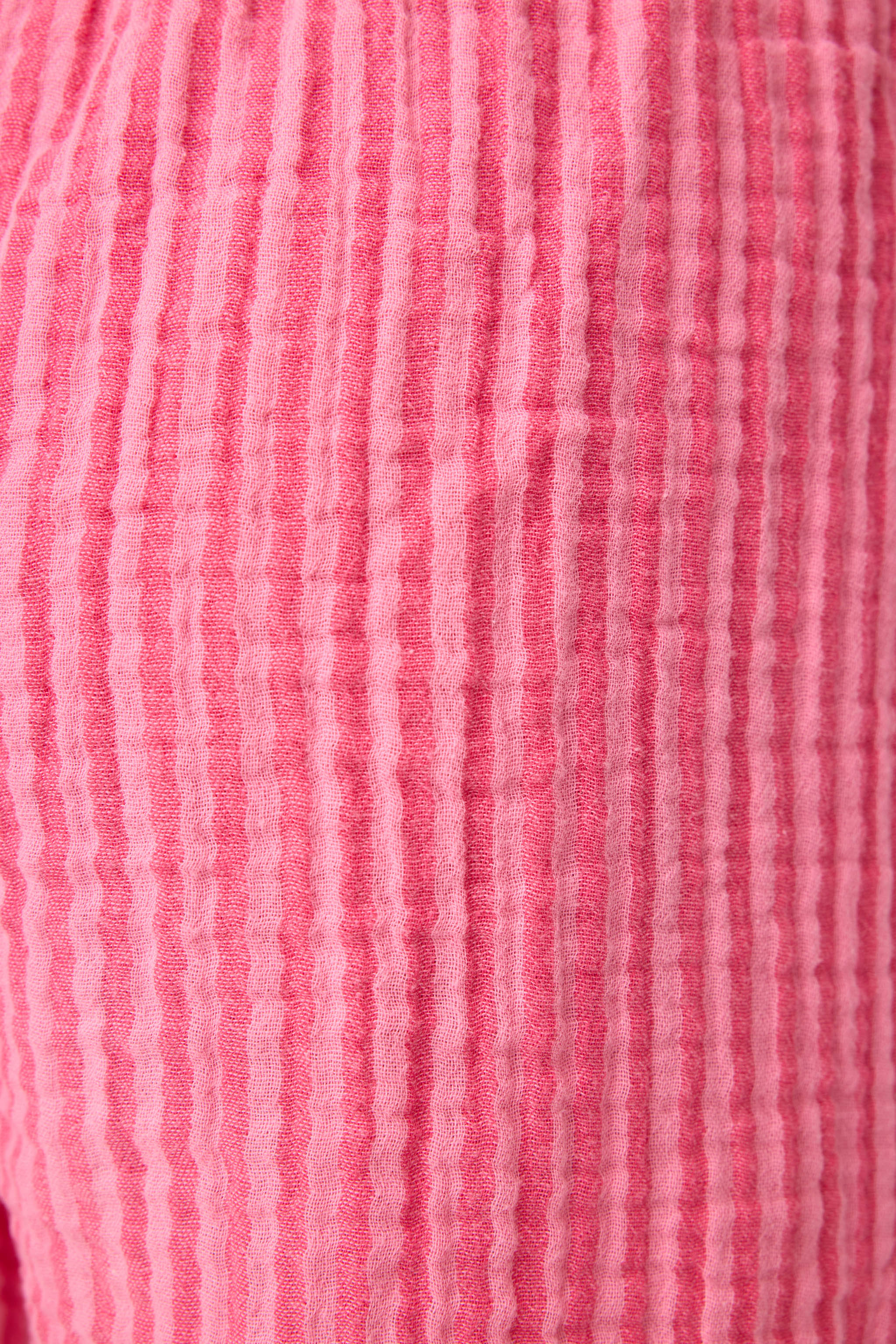 Back From The Beach Striped Gauze Shorts - Image 6