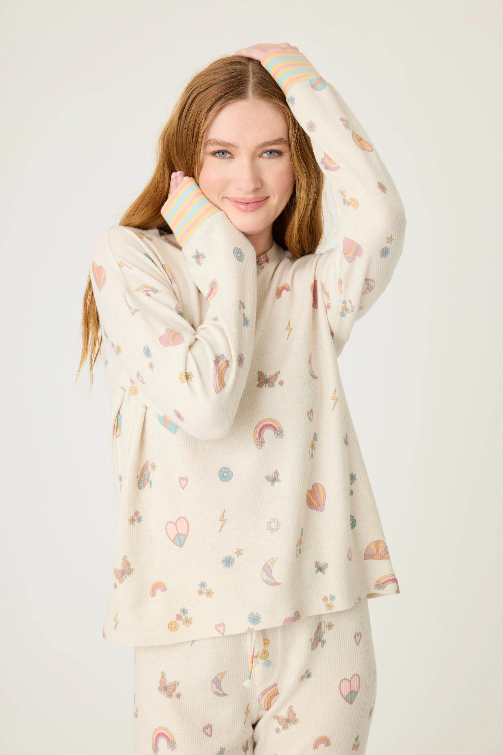 Sunshine On My Mind Emoji-Fun Long Sleeve Top
