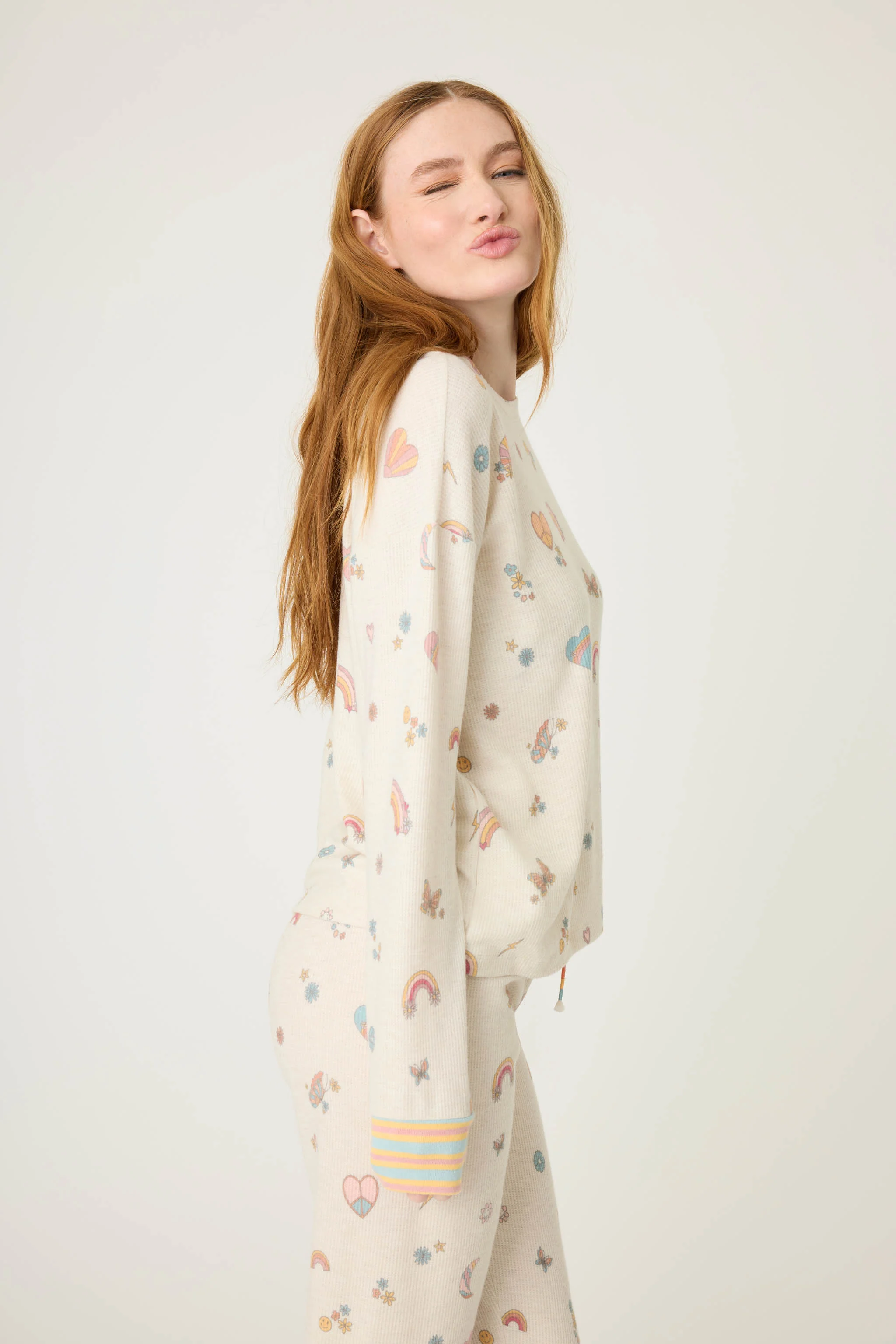 Sunshine On My Mind Emoji-Fun Long Sleeve Top - Image 5