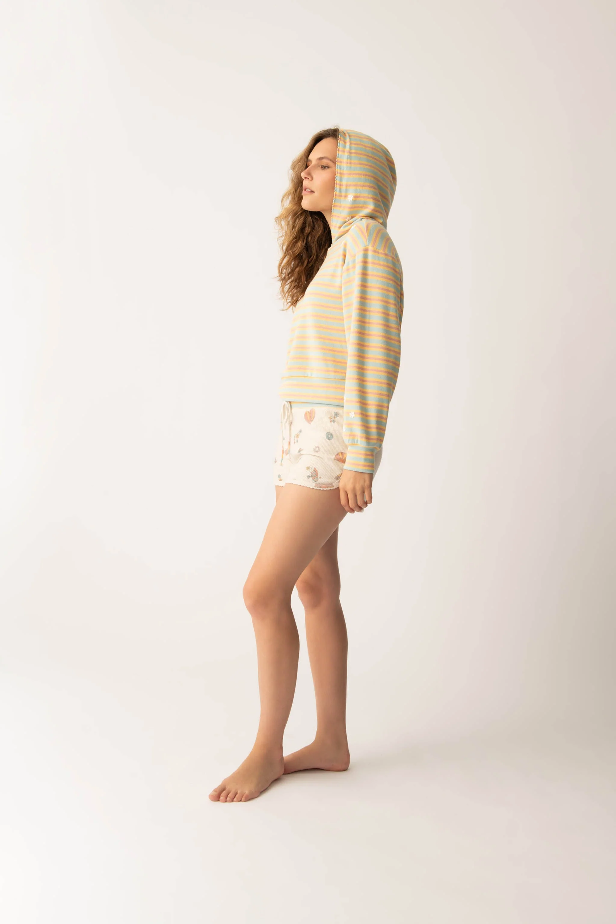 Sunshine On My Mind Multi-Striped Hoodie - Image 5