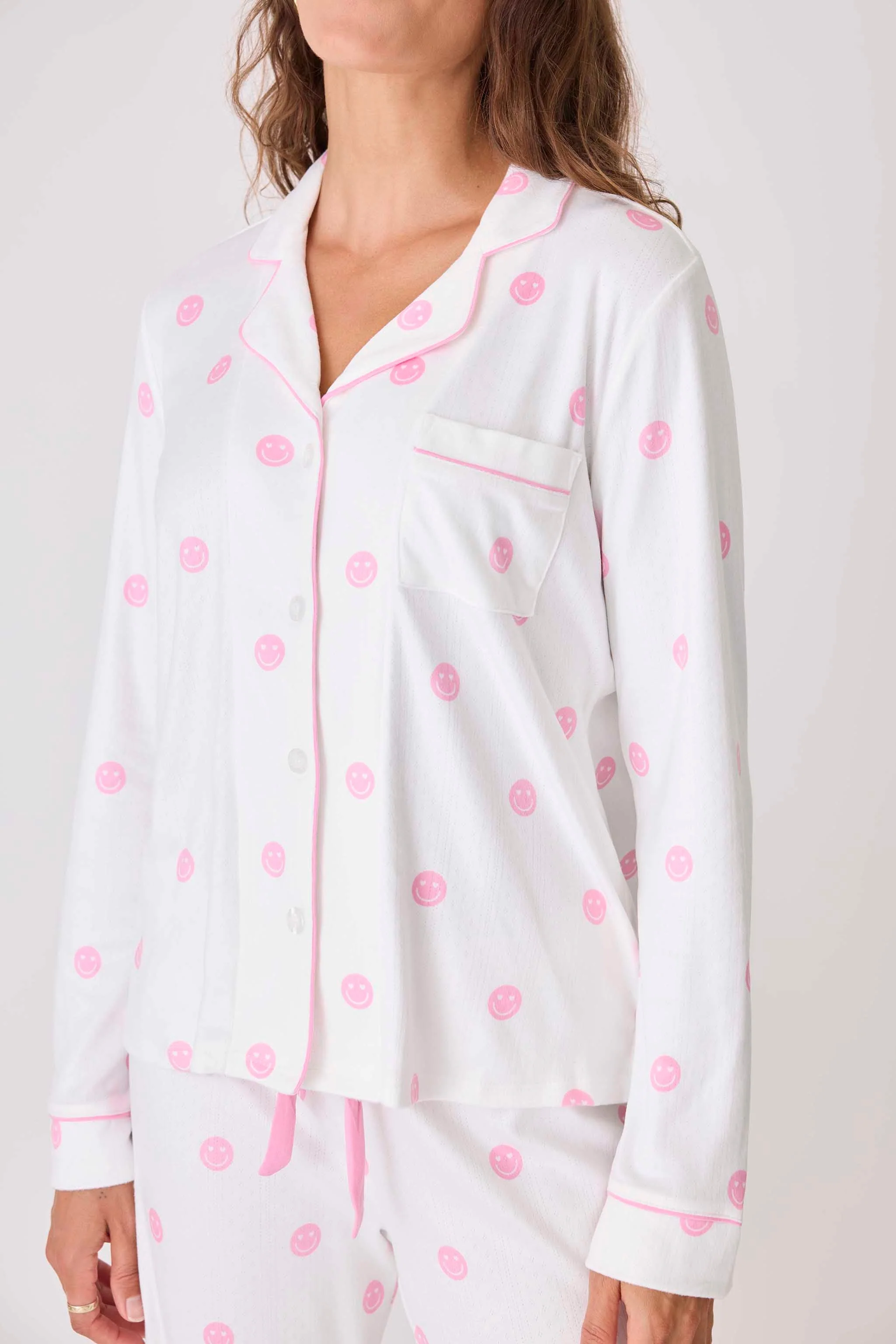 Susan G. Komen Choose Happy Long Sleeve PJ Top - Image 2