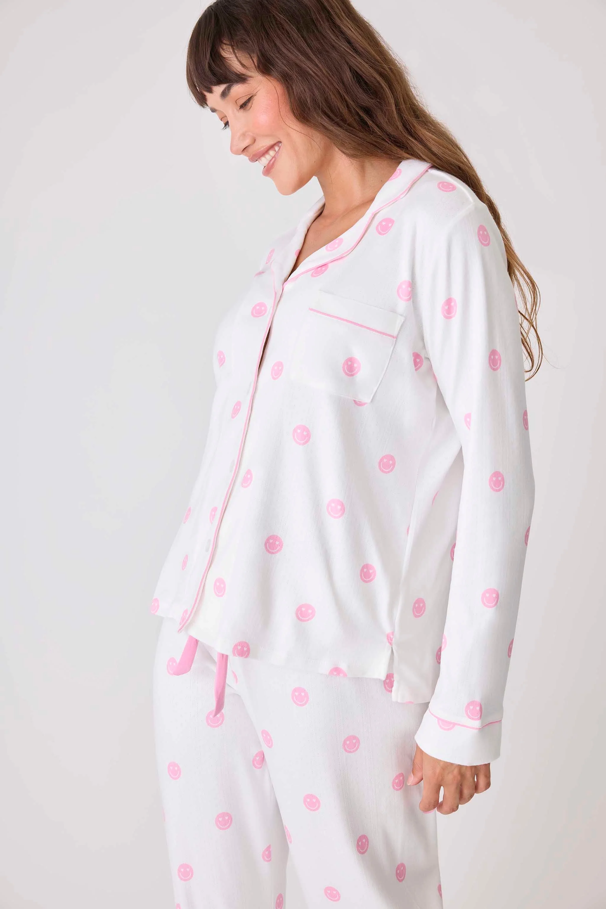 Susan G. Komen Choose Happy Long Sleeve PJ Top - Image 3