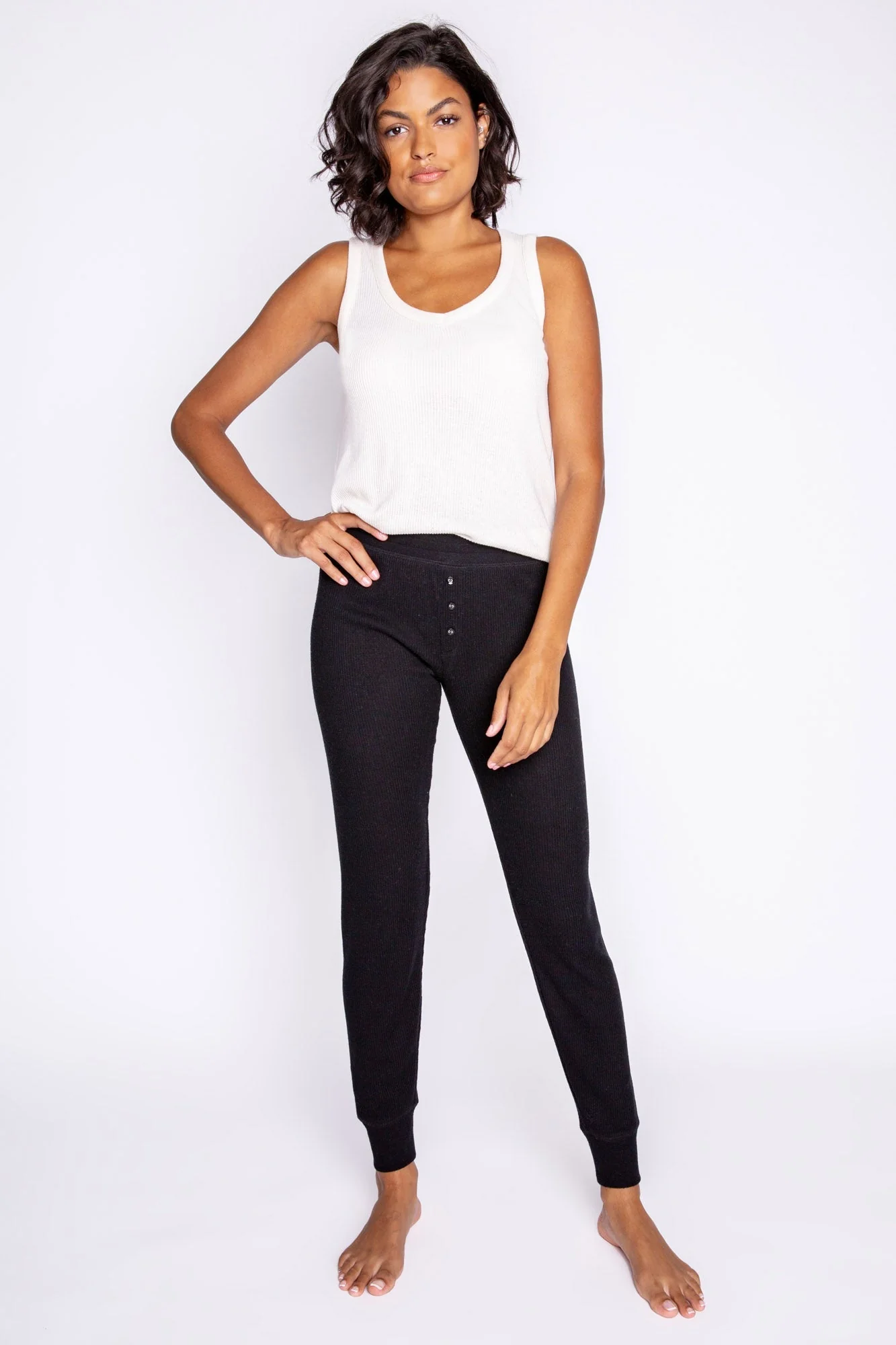 Textured Essentials Black Jammie Pants - Image 3