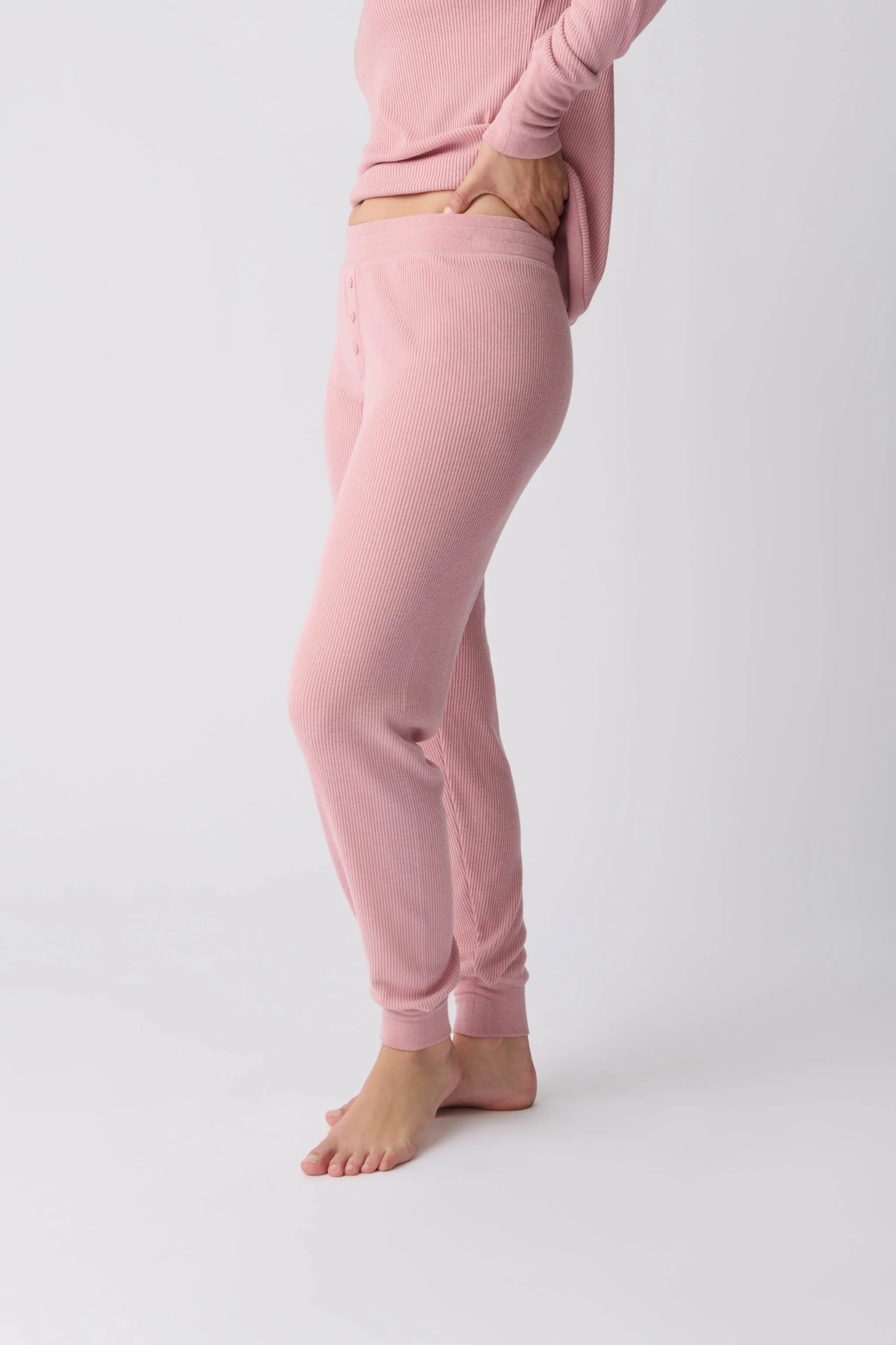 Textured Essentials Rosewood Jammie Pants - Image 5