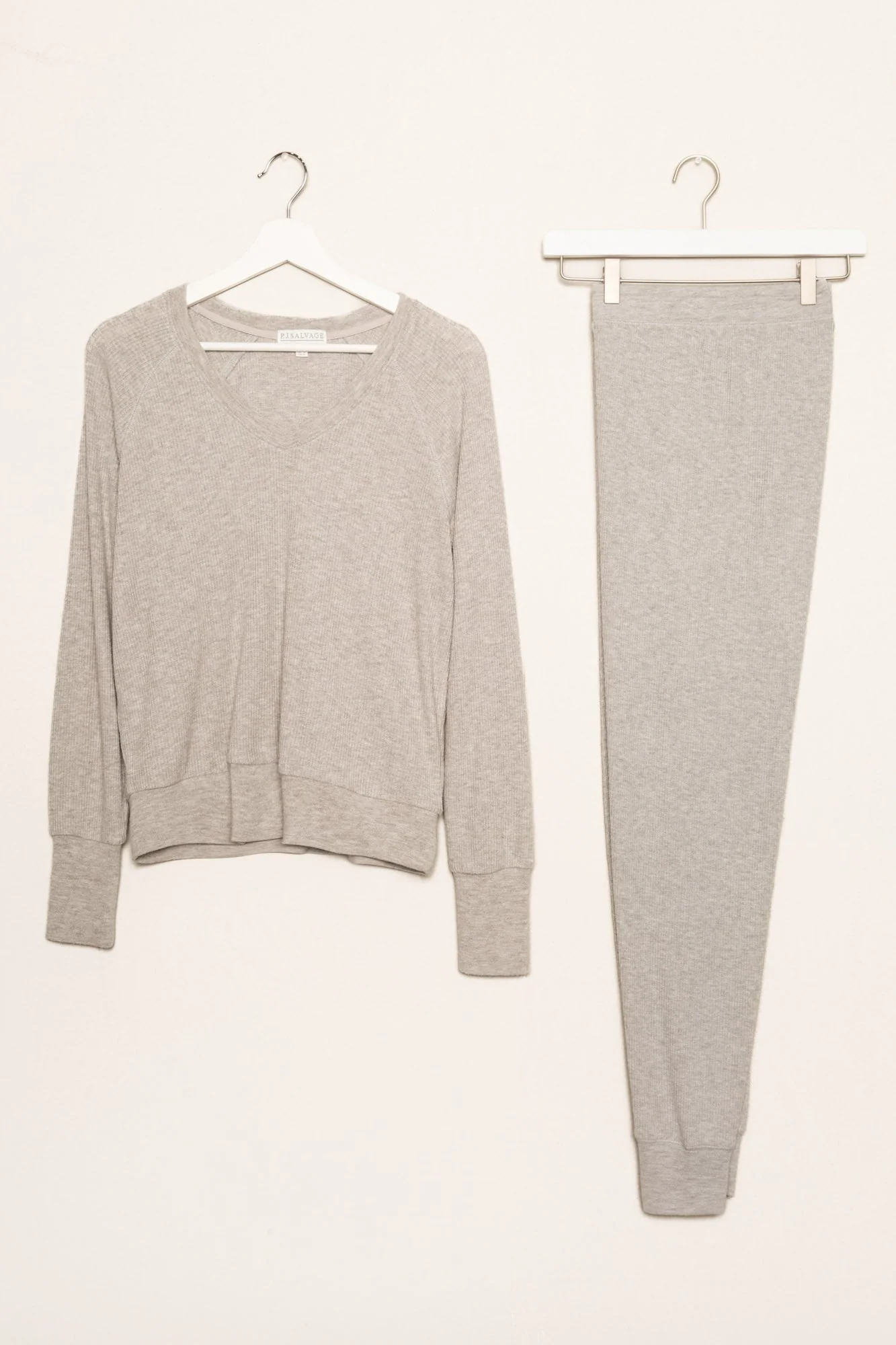 Textured Essentials Heather Grey Lounge Set - Image 2