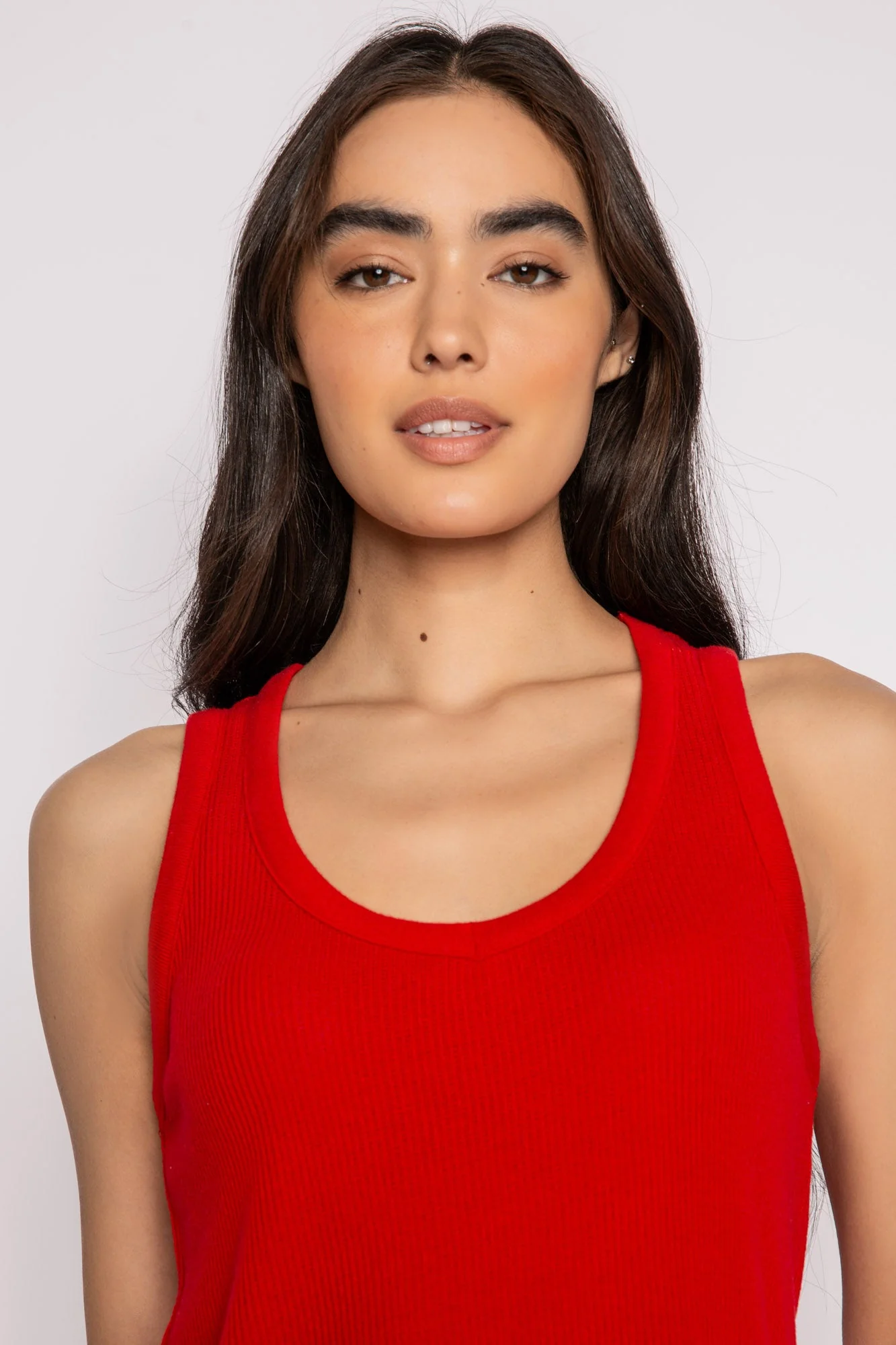 Textured Essentials Red Tank Top Lounge Set - Image 4