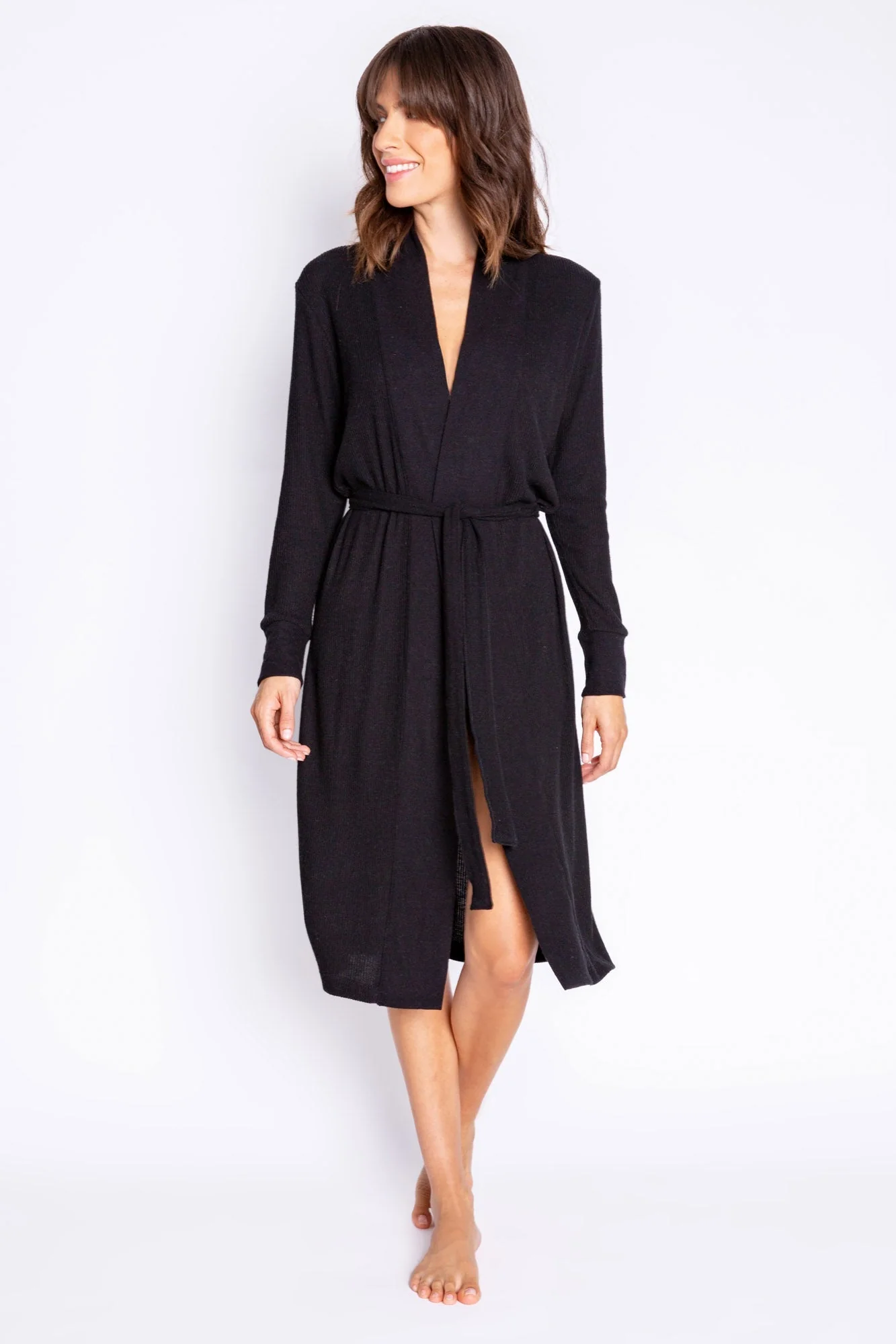 Textured Essentials Black Robe - Image 5