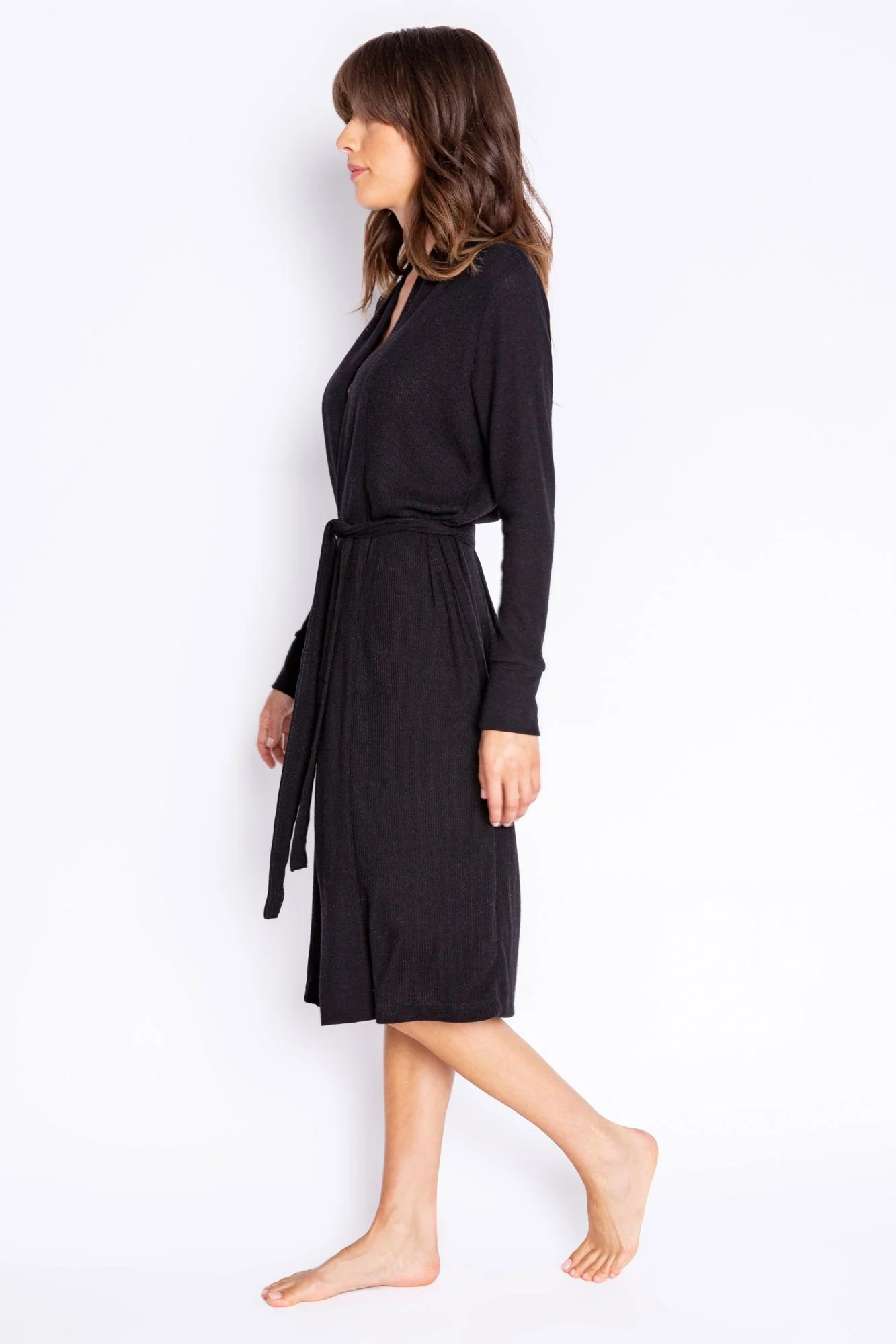 Textured Essentials Black Robe - Image 6