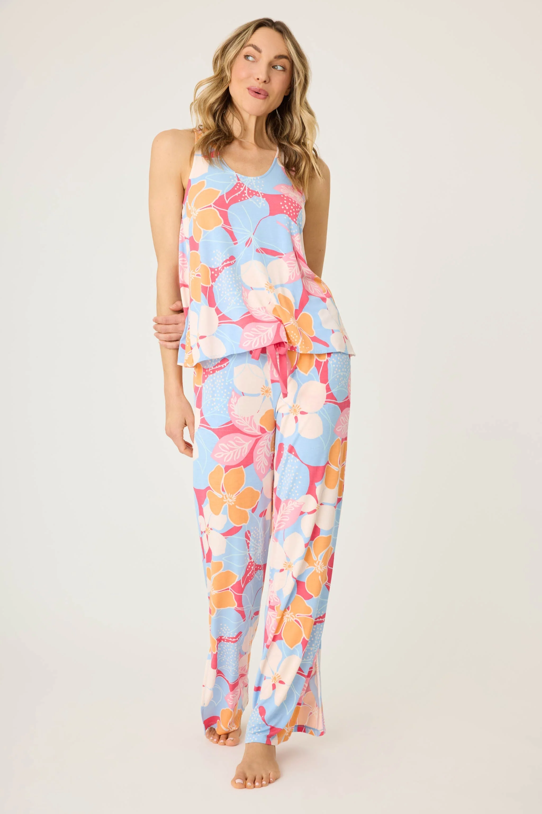 Tropical Dreams Floral Tank Top - Image 3