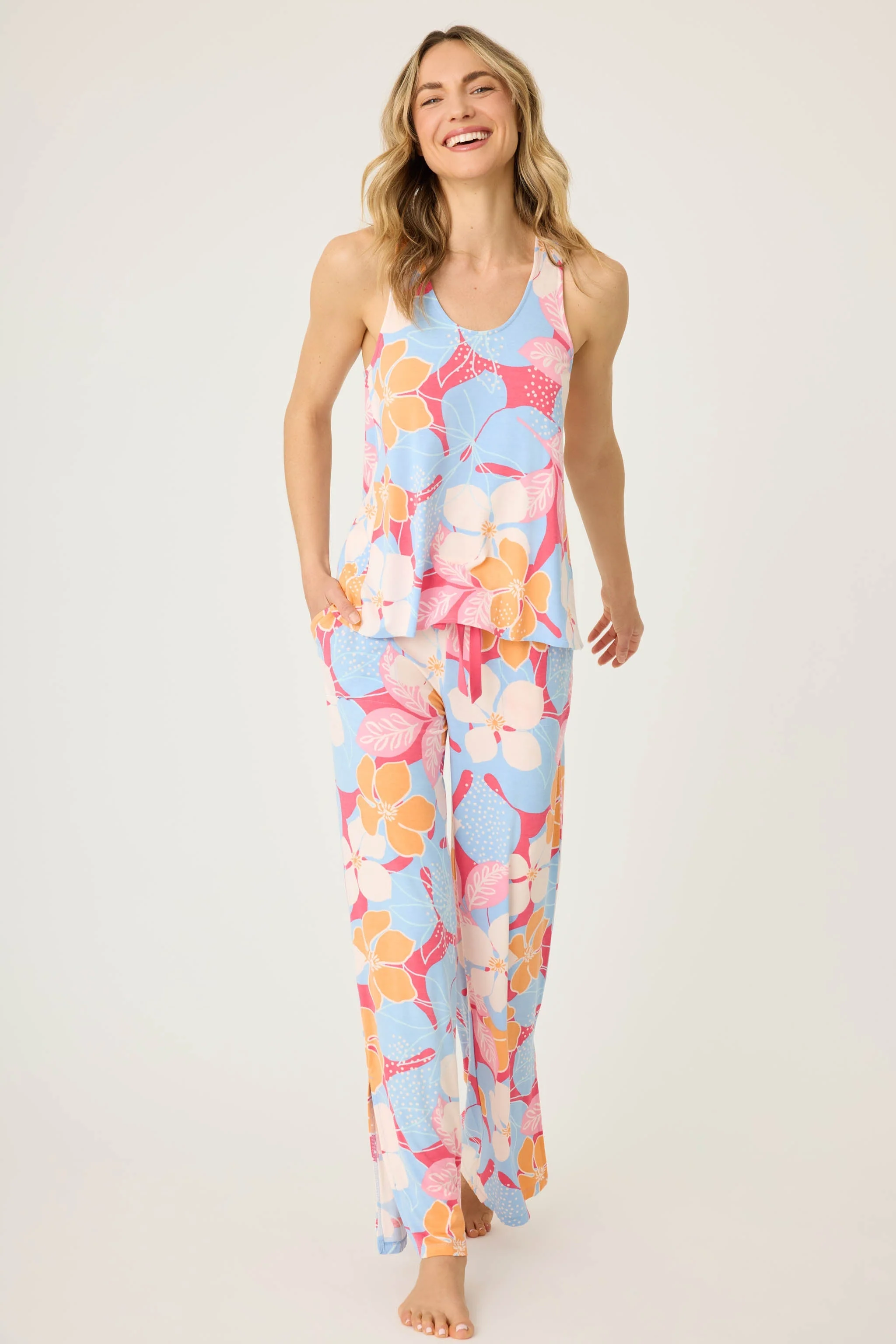 Tropical Dreams Floral Tank Top - Image 4