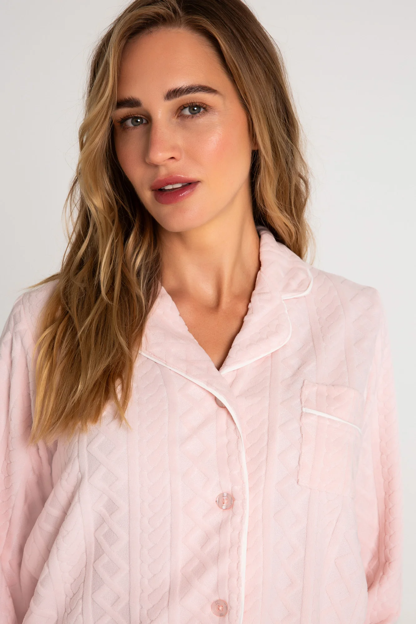 Very Terry Cable Crew Long Sleeve Top - Image 2