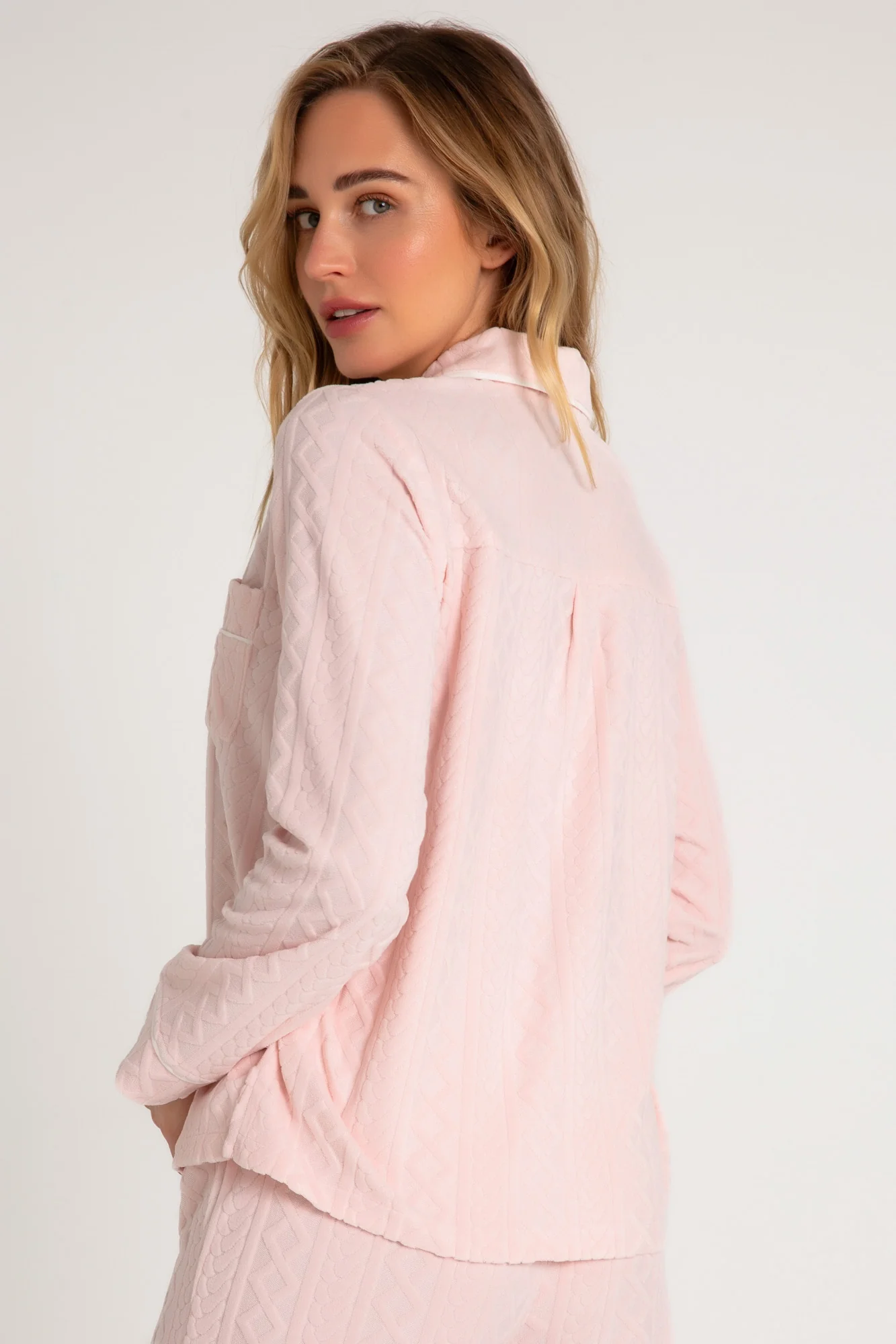 Very Terry Cable Crew Long Sleeve Top - Image 5