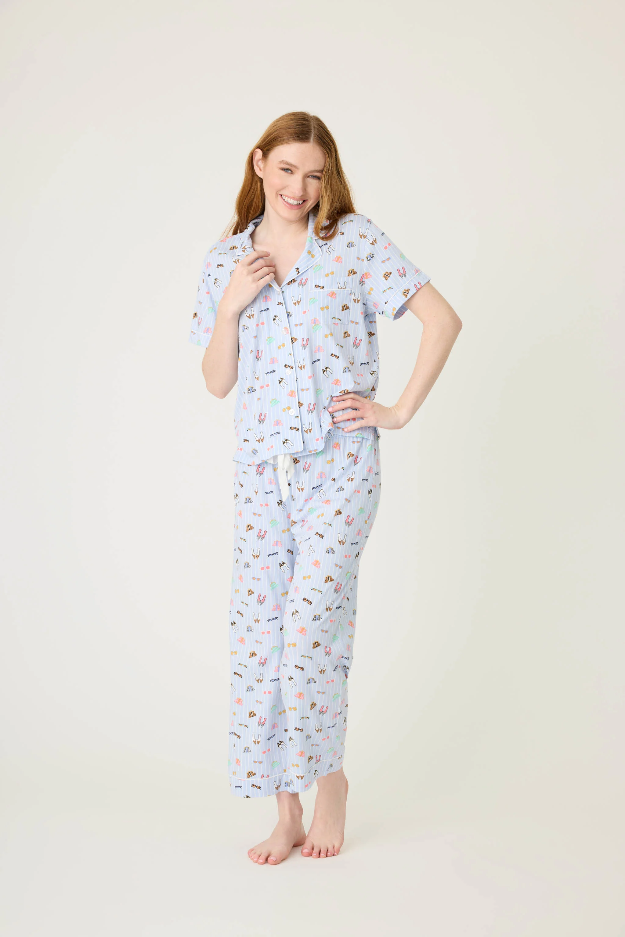 Whimsy Shoes Cropped PJ Set