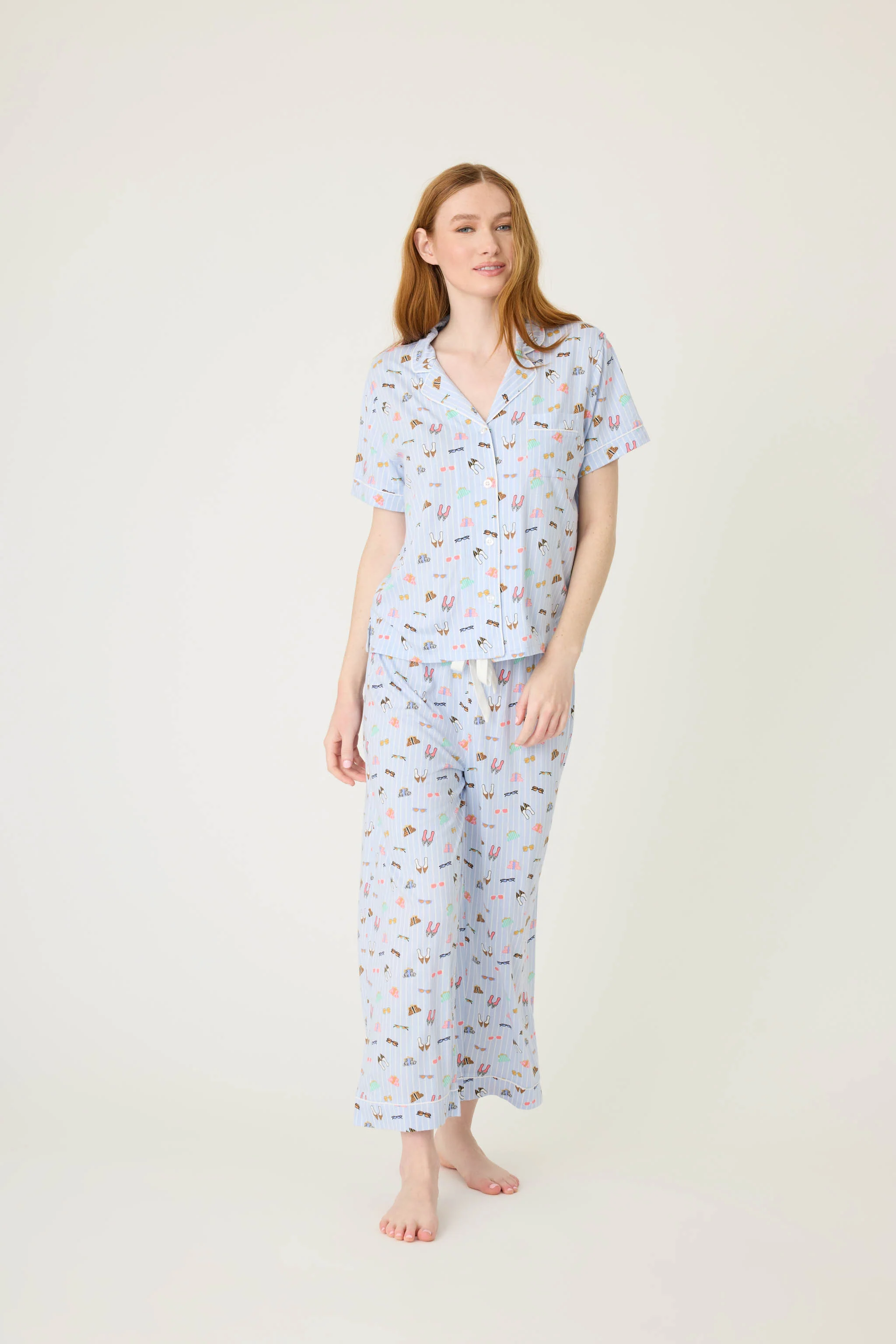 Whimsy Shoes Cropped PJ Set - Image 4