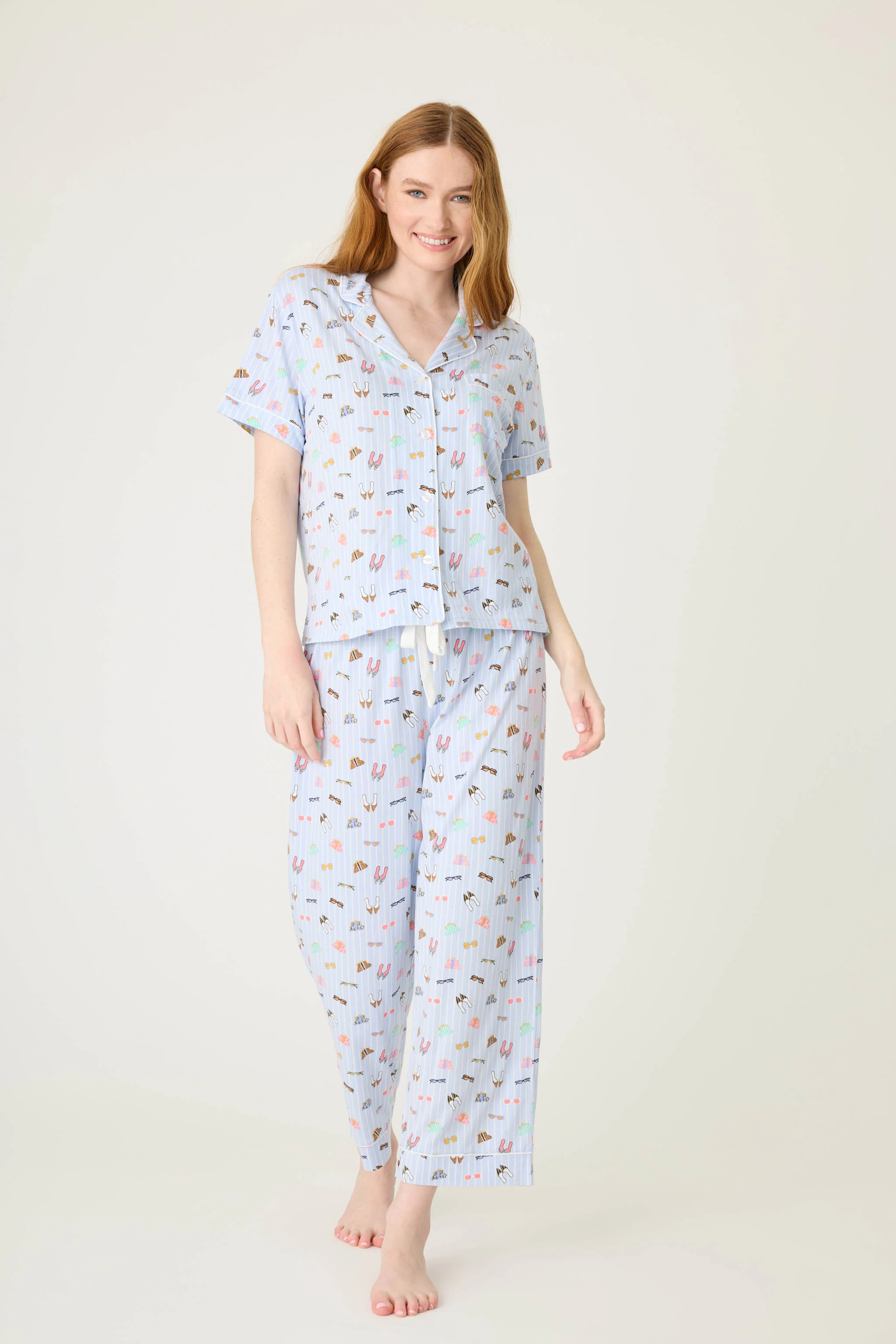 Whimsy Shoes Cropped PJ Set - Image 5