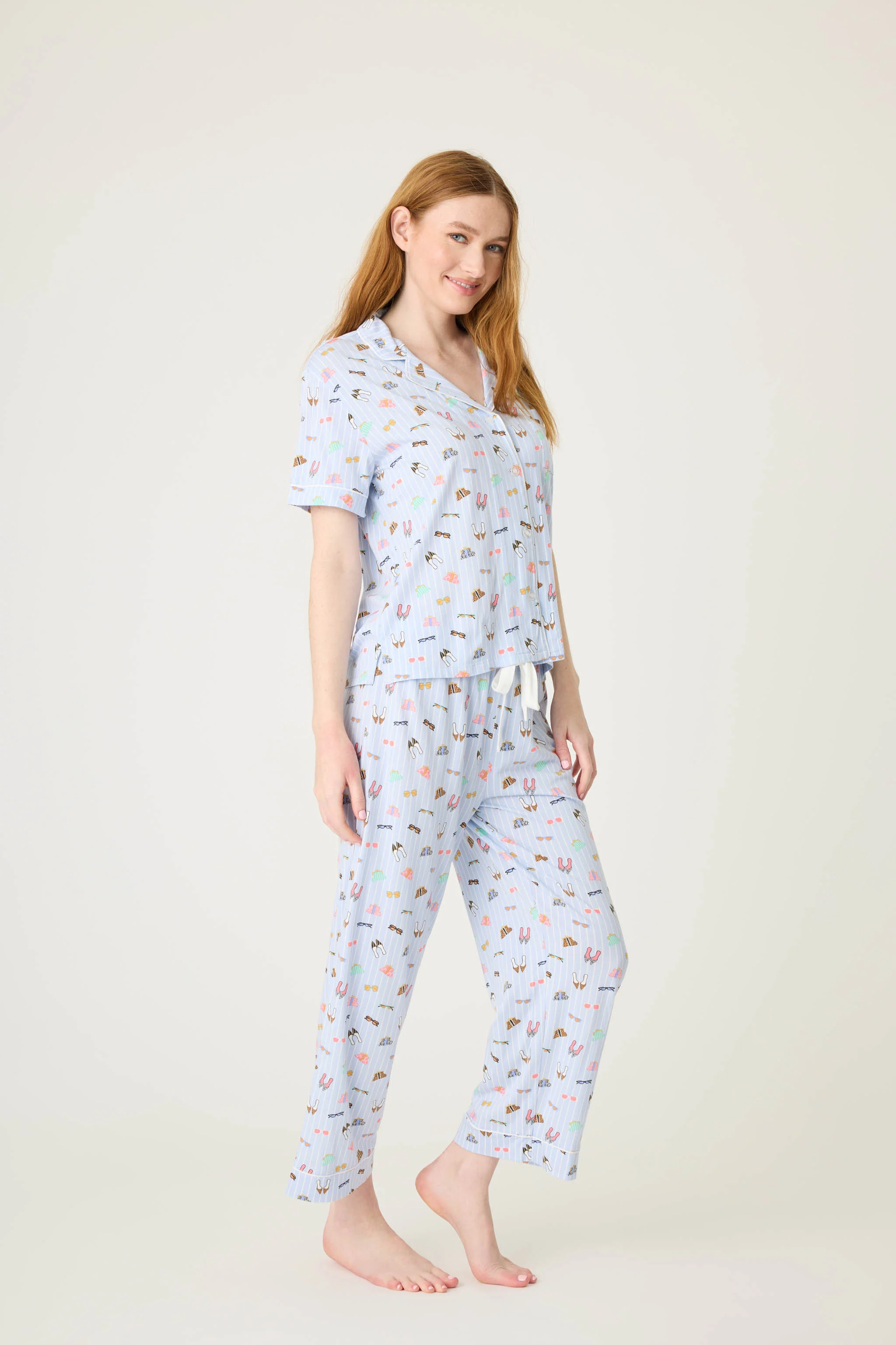 Whimsy Shoes Cropped PJ Set - Image 6